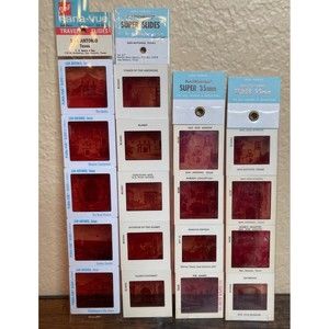 Vintage Plastichrome 16 Sepia Color Slides San Antonio Texas Alamo NOS